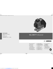 Bosch GLL 2-80 P Professional Original Instructions Manual