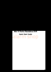 Videosec Mini 1U Series Quick Start Manual