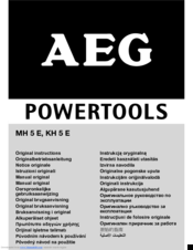 AEG MH 5 E Original Instructions Manual