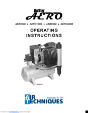 Air Techniques AERO100 Operating Instructions Manual