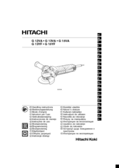 Hitachi G15VA Handling Instructions Manual