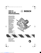 Bosch GKS 55 CE PROFESSIONAL Operating Instructions Manual