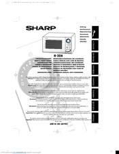 Sharp R-208 Operation Manual With Cookbook