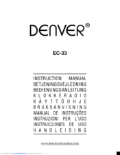 Denver EC-33 Instruction Manual