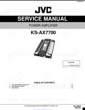 JVC KS-AX770 Service Manual