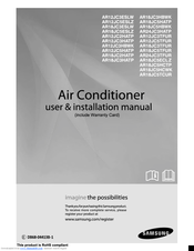 Samsung AR18JC5TCUR User & Installation Manual