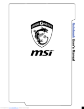 Msi gaming g series User Manual