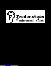 Fredenstein F676 Operating Manual