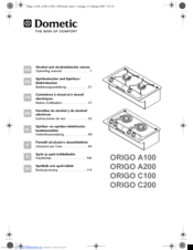 Dometic ORIGO A200 Operating Manual