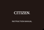 Citizen 9170 Instruction Manual