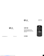LG GB190 User Manual
