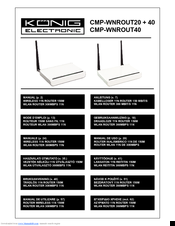 Konig CMP-WNROUT40 Manual