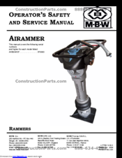 MBW AR57 Operator's Safety And Service Manual