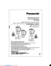 Panasonic MX-SM1031 Operating Instructions Manual