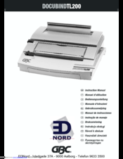 Gbc Docubind Tl200 Manuals Manualslib