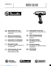 Desoutter SSB060–T750–S4Q Instructions For Use Manual