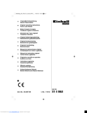 EINHELL GE-PM 51 S B&S Original Operating Instructions
