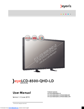 Eyevis EYE-LCD-8500-QHD-LD User Manual