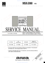 Aiwa NSX-D60 Service Manual