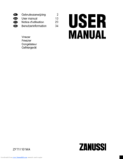 Zanussi ZFT11101WA User Manual