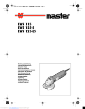 wurth EWS 125-S Operating Instructions Manual