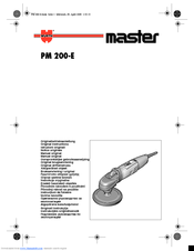 wurth Master PM 200-E Original Instructions Manual