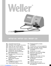 Weller WXSF 120 Original Instructions Manual