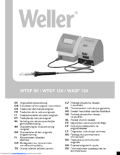 Weller WTSF 120 Original Instructions Manual