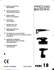 Pro Work 45.196.60 Operating Instructions Manual