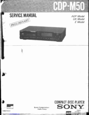 Sony CDP-M50 Service Manual