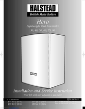 Halstead Hero 30 Installation And Service Instructions Manual
