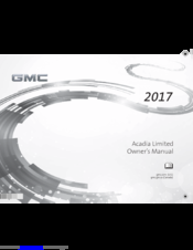GMC Acadia Limited 7007 Owner's Manual