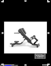 Technogym Abdominal Crunch Bench Use And Maintenance Instructions