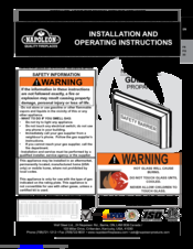 Napoleon GDIZC - P Installation And Operating Instructions Manual