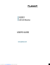 Planar IX2851 User Manual