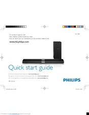 Philips Fidelio HTL7180 Quick Start Manual