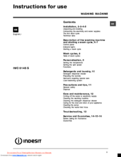 Indesit IWC 6145 S Instructions For Use Manual