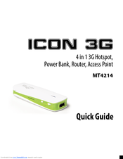 media-tech ICON 3G MT4214 Quick Manual