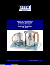 Beem Tea Joy Prestige Instruction Manual