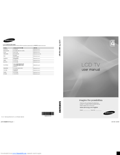 Samsung LA22D400E User Manual