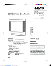 Sanyo C21LF41 Service Manual