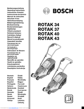 Bosch ROTAK 34 Operating Instructions Manual