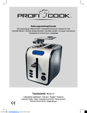 Profi Cook PC-TA 1011 Instruction Manual