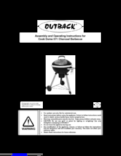 Outback Cook Dome 571 Assembly And Operating Instructions Manual