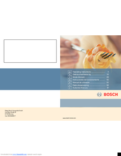 Bosch PSA326B20E Operating Instructions Manual