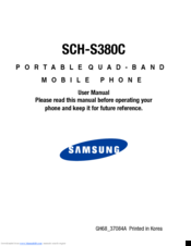 Samsung SCH-S380C User Manual