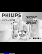 Philips HR7724 Instructions For Use Manual