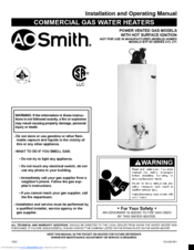 Smith BTF-80 SERIES 211 Installation And Operating Manual