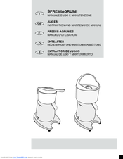 Ceado S98 Instruction And Maintenance Manual