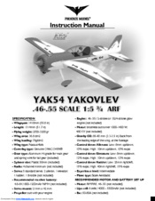 Phoenix Model YAK54 YAKOVLEV Instruction Manual